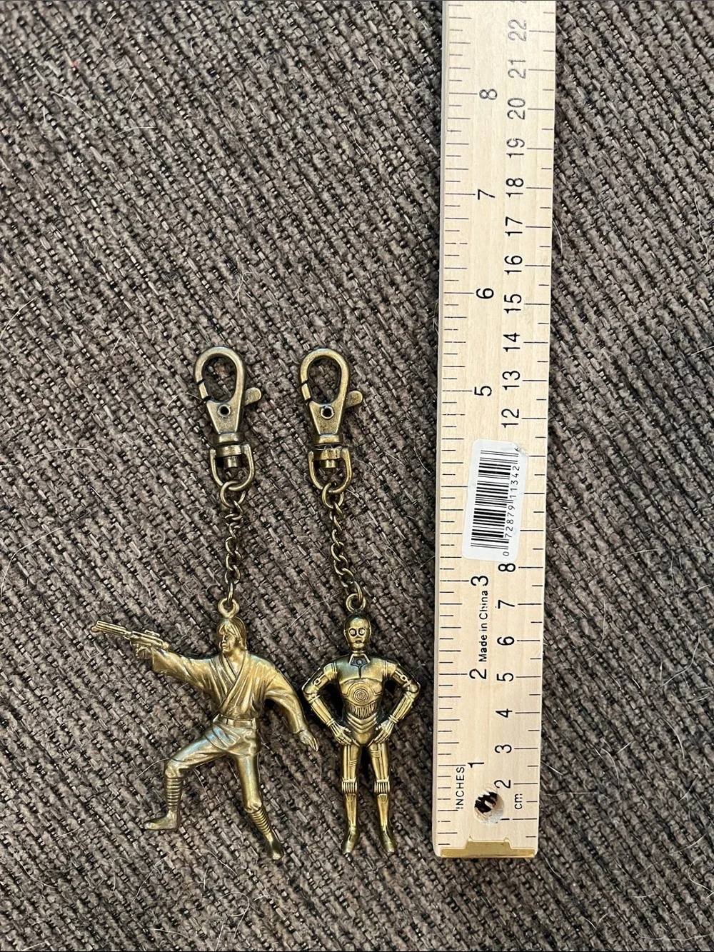 Vintage Luke Skywalker / C-3PO 1995/1996 LFL die cast Key Chain